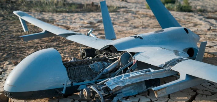 drone ayant subit un incident